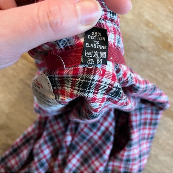 SBS Super Bad Shirt Men's Size XL Snap Buttons Red Plaid Print - Picture 7 of 8